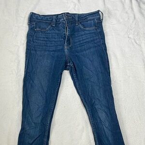 Hollister Women’s High-Rise Skinny Jeans 3R W26 L28 Dark Wash Stretch Denim